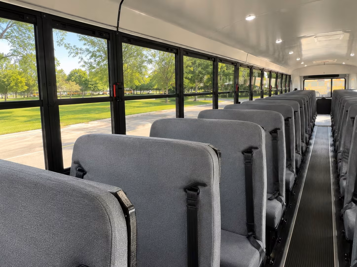 school bus inside