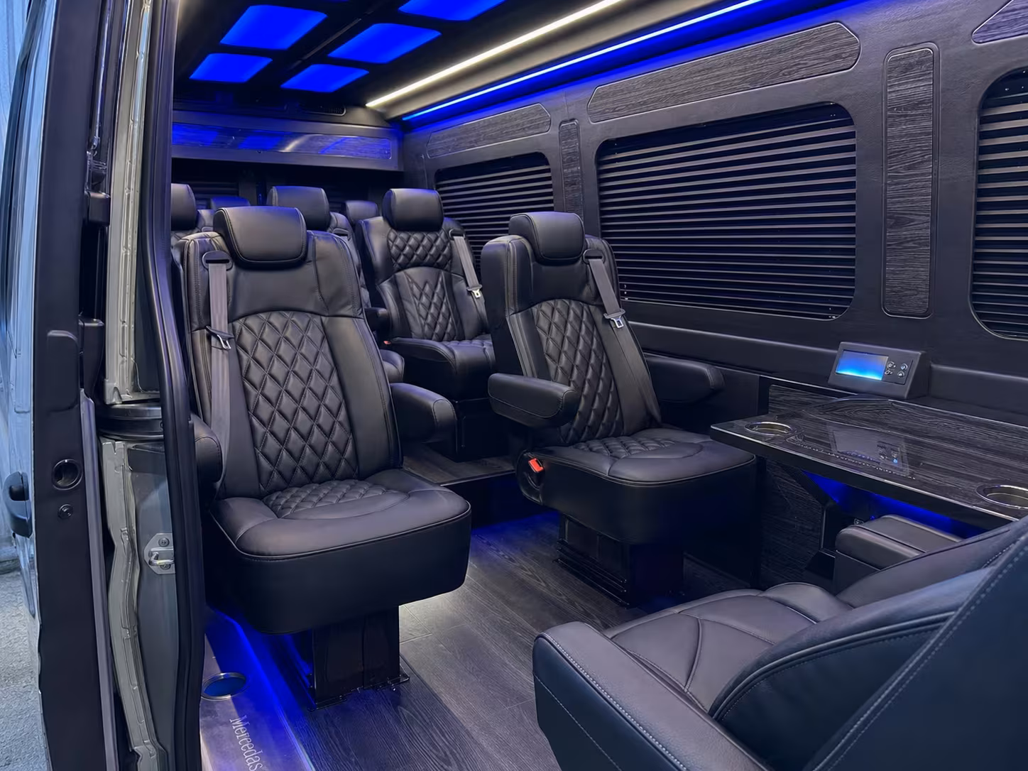 sprinter van with driver inside