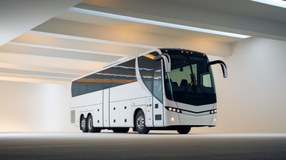 56 passenger charter bus exterior