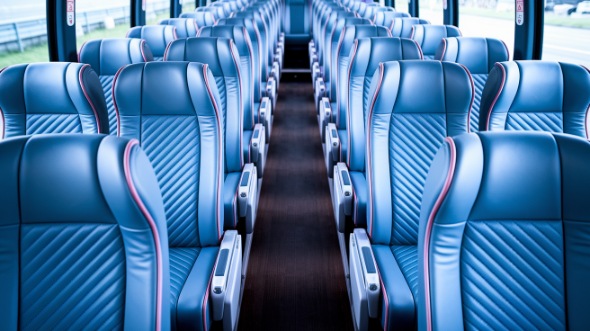 tyler 50 passenger charter bus interior