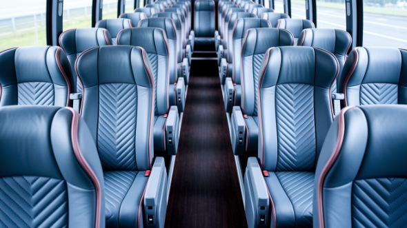 tyler 54 passenger charter bus interior