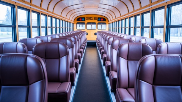 tyler school bus rental inside