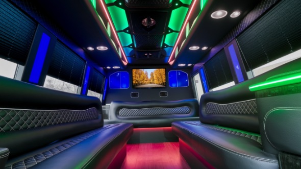 tyler sprinter limo rental interior